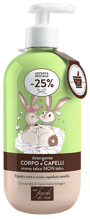 FIOCCHI DI RISO DETERGENTE CAPELLI E CORPO TALCO 400 ML SPECIAL NEW