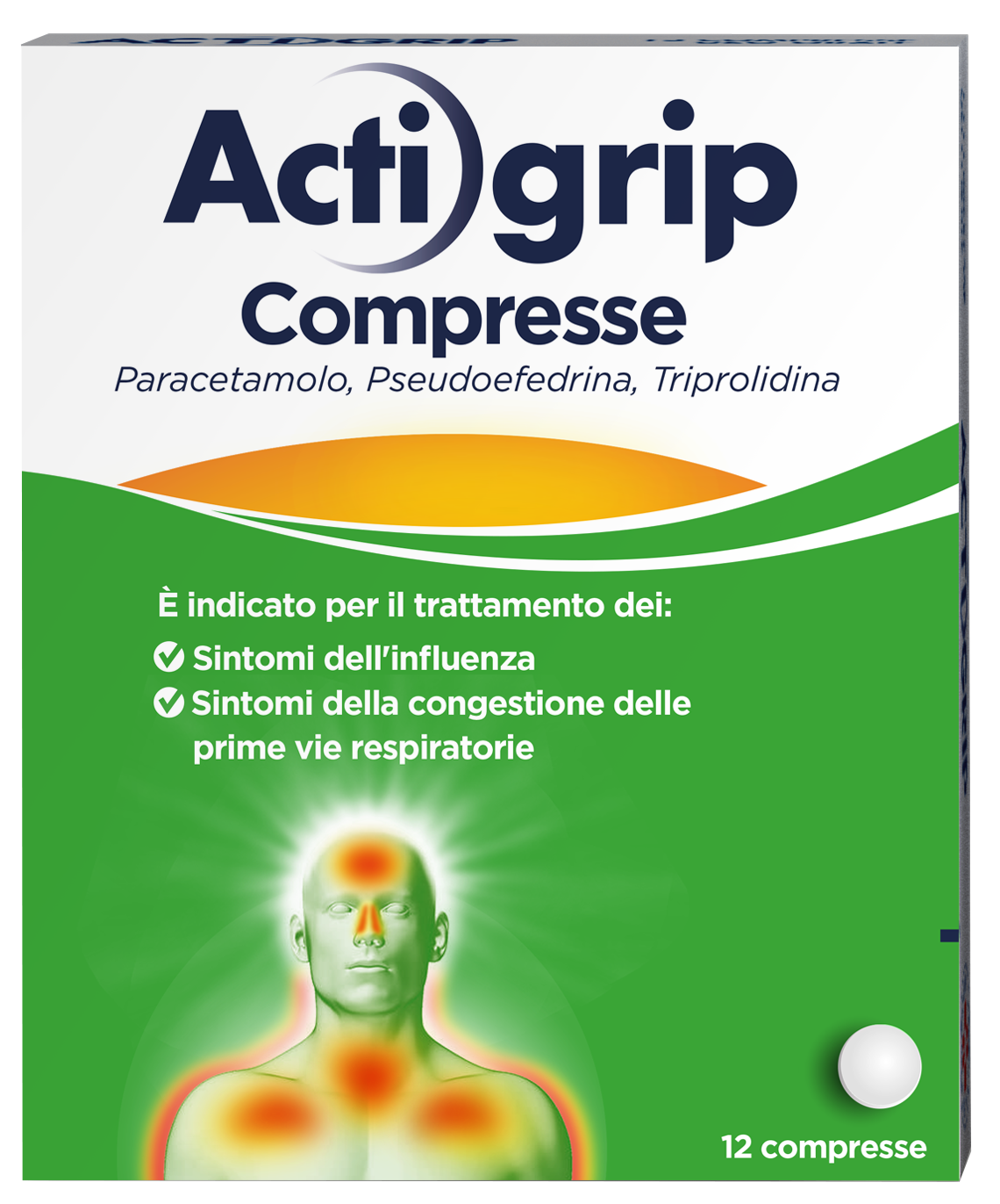 ACTIGRIP*12CPR 2,5+60+500MG - PharmaSell- 4.98