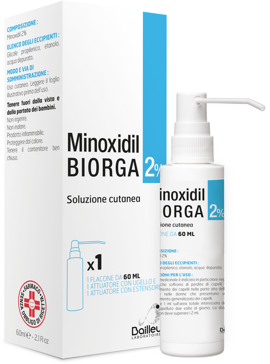 MINOXIDIL BIORGA*SOL CUT60ML2%