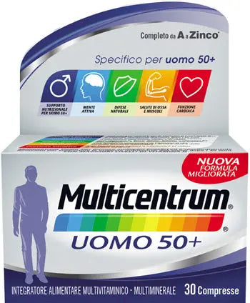 MULTICENTRUM UOMO 50+ 30 COMPRESSE HALEON ITALY Srl