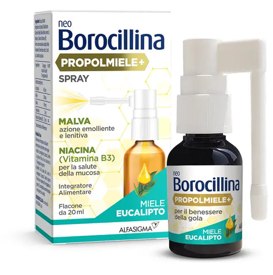 NEOBOROCILLINA PROPOLMIELE+ SPRAY MIELE EUCALIPTO 20 ML ALFASIGMA SpA