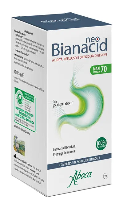 NEOBIANACID 70 COMPRESSE MASTICABILI ABOCA SpA SOCIETA' AGRICOLA