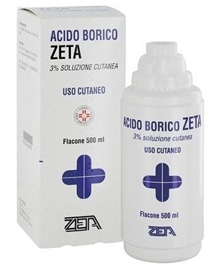 ACIDO BORICO*3% 500ML ZETA FARMACEUTICI SpA
