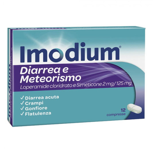 IMODIUM DIARREA E METEOR*12CPR JOHNSON & JOHNSON SpA