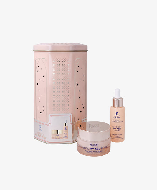DEFENCE MY AGE PEARL KIT NATALE 2024 SIERO RIVITALIZZANTE INTENSIVO 30 ML + CREMA GIORNO RIVITALIZZANTE 50 ML