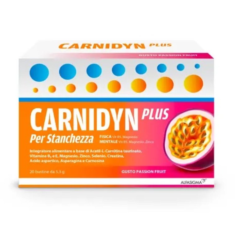 CARNIDYN PLUS 20 BUSTINE DA 5,3 G GUSTO PASSION FRUIT