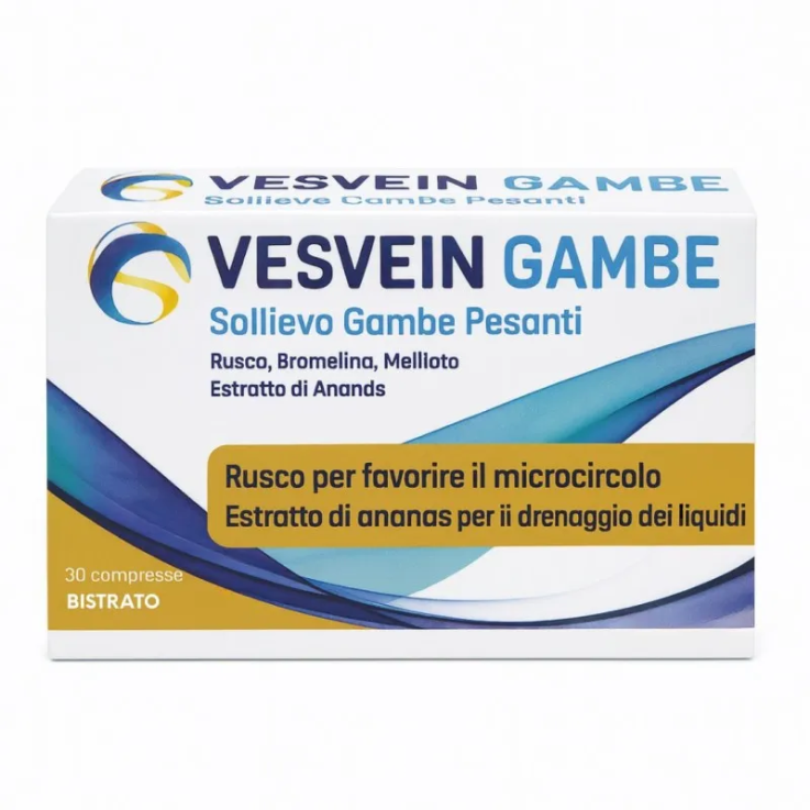 VESVEIN GAMBE SOLLIEVO GAMBE PESANTI 30 COMPRESSE BISTRATO