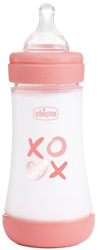 CHICCO BIBERON P5 240ML MED SILICONE GIRL CHICCO (ARTSANA SpA)