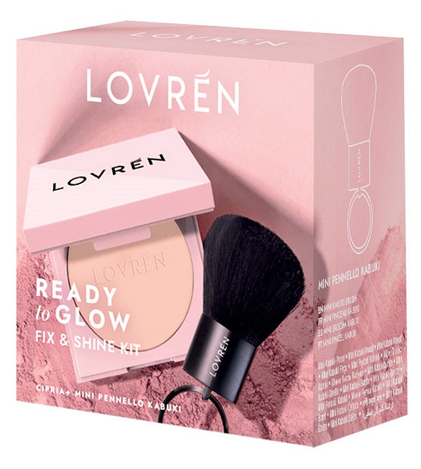 LOVREN READY TO GLOW TRAVEL KIT CIPRIA FIX & SHINE 1 CIPRIA  + 1 PENNELLO KABUKI