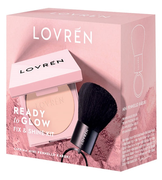 LOVREN READY TO GLOW TRAVEL KIT CIPRIA FIX & SHINE 1 CIPRIA  + 1 PENNELLO KABUKI