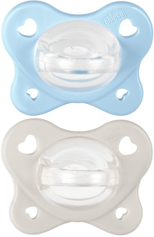 CHICCO DUAL SOFT SUCCHIETTO AZZURRO 2-6 MESI 2 PEZZI CHICCO (ARTSANA SpA)