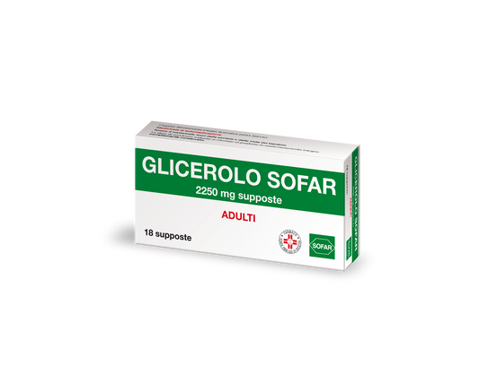 GLICEROLO ALFA*AD 18SUPP2250MG ALFASIGMA SpA