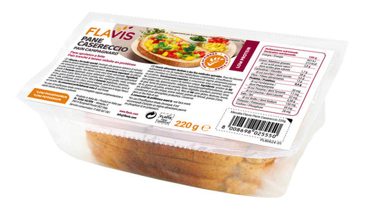 FLAVIS PANE CASERECCIO PANE APROTEICO A FETTE 220 G DR.SCHAR SpA