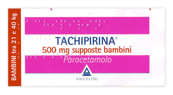 TACHIPIRINA*BB 10SUPP 500MG ANGELINI (A.C.R.A.F.) SpA