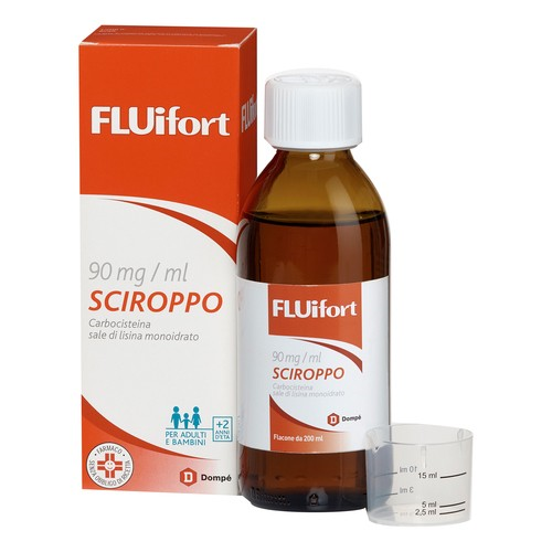 FLUIFORT*SCIR 200ML 90MG/ML+MI DOMPE' FARMACEUTICI SpA