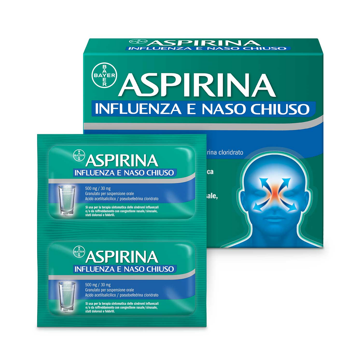 ASPIRINA INFLUENZA E NASO C*10 BAYER SpA