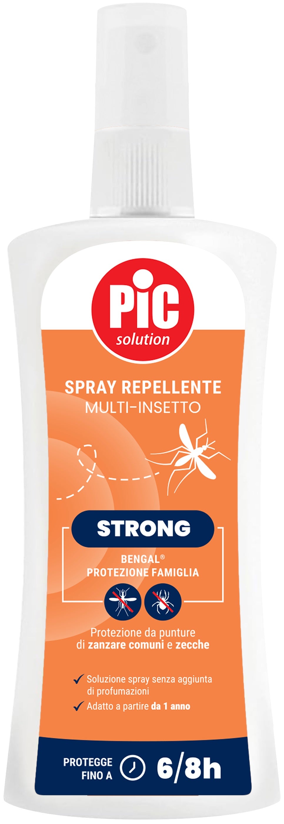 PIC SOLUTION BENGAL STRONG PROTEZIONE FAMIGLIA SPRAY REPELLENTE MULTI INSETTO 100 ML PIKDARE SpA