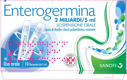 ENTEROGERMINA*OS 10FL 2MLD/5ML OPELLA HEALTHCARE ITALY Srl