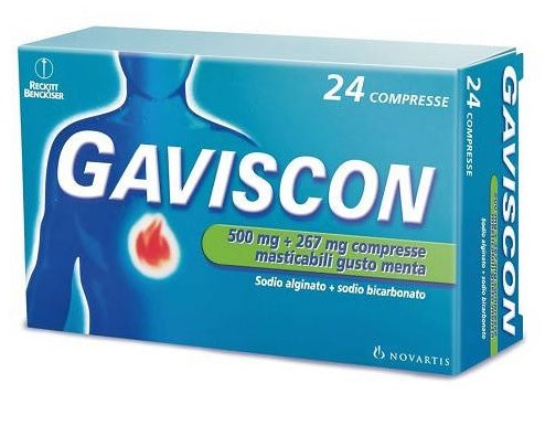 GAVISCON*24CPR MENTA 500+267MG RECKITT BENCKISER H.(IT.) SpA