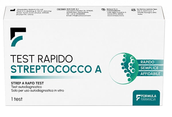 TEST RAPIDO AUTODIAGNOSTICO FORMULA FARMACIA STREPTOCOCCO A