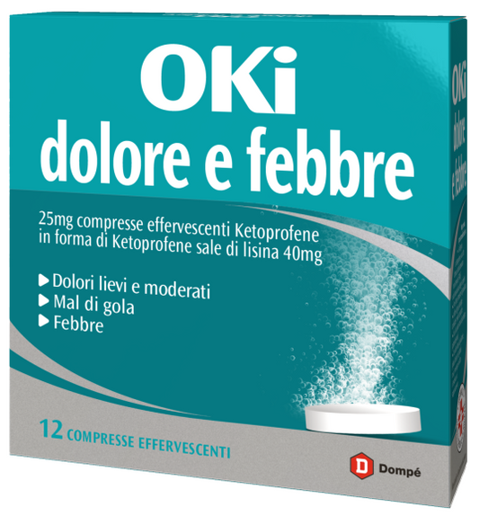OKI DOLORE E FEBBRE*12CPR EFF DOMPE' FARMACEUTICI SpA