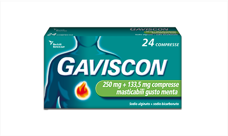 GAVISCON*24CPR MENT250+133,5MG RECKITT BENCKISER H.(IT.) SpA