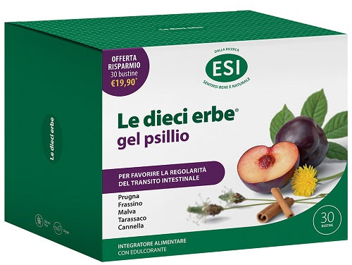 ESI LE DIECI ERBE GEL PSILLIO OFFERTA RISPARMIO 30 BUSTINE