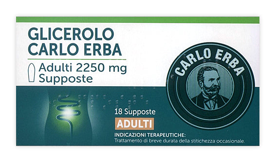 GLICEROLO*AD 18SUPP 2250MG CARLO ERBA OTC Srl