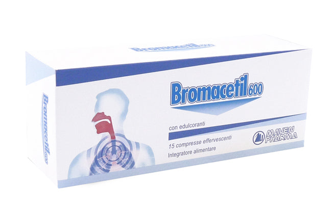 BROMACETIL 600 15 COMPRESSE EFFERVESCENTI MAVEN PHARMA Srl