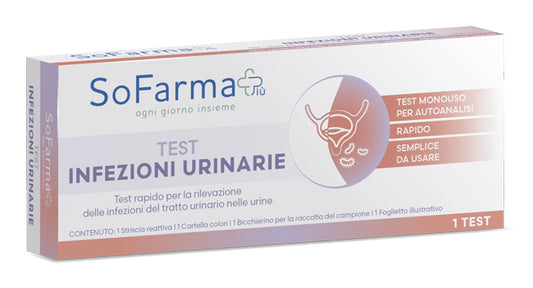 TEST AUTODIAGNOSTICO RAPIDO INFEZIONI URINARIE SOFARMAPIU'