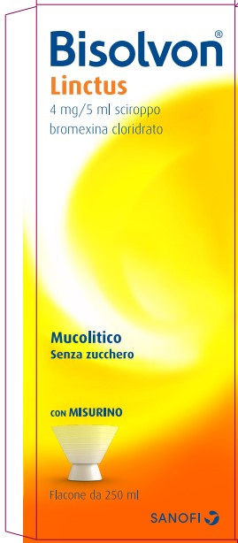 BISOLVON*LINCTUS SCIR FL 250ML OPELLA HEALTHCARE ITALY Srl