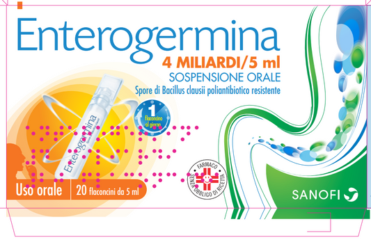 ENTEROGERMINA*OS 20FL 4MLD 5ML OPELLA HEALTHCARE ITALY Srl