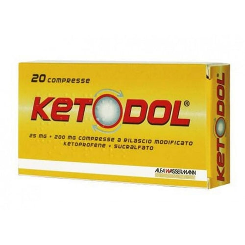 KETODOL*20CPR 25MG+200MG EG SpA