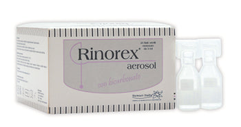 RINOREX AEROSOL CON BICARBONATO 25 FIALE STERILI MONOUSO 3 ML