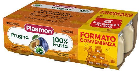PLASMON OMOGENEIZZATO PRUGNA 6X80 G PLASMON (HEINZ ITALIA SpA)