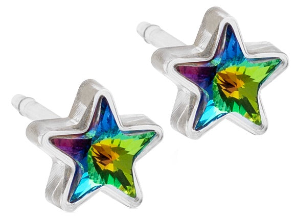 BLOMDAHL GIOIELLO MP STAR 6 MM AQUAMARINE B46 1 COPPIA