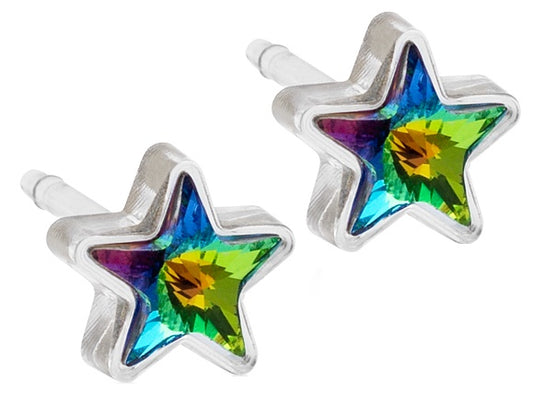 BLOMDAHL GIOIELLO MP STAR 6 MM AQUAMARINE B46 1 COPPIA