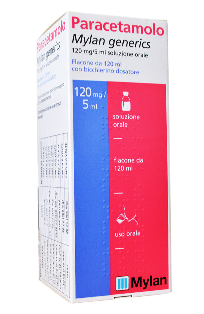 PARACETAMOLO MY*120MG/5ML120ML MYLAN SpA