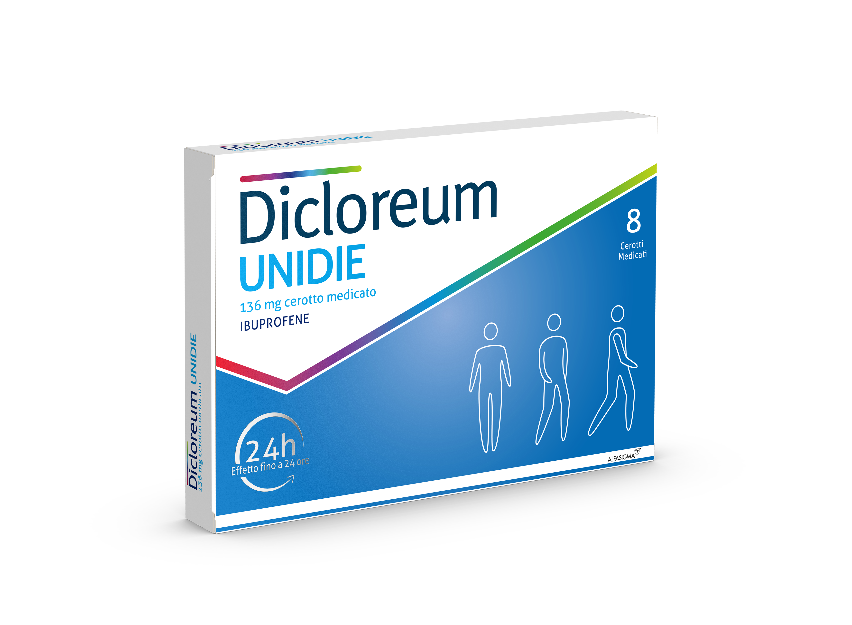 DICLOREUM UNIDIE*8CER 136MG24H ALFASIGMA SpA