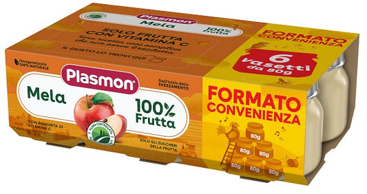 PLASMON OMOGENEIZZATO MELA 6X80 G PLASMON (HEINZ ITALIA SpA)