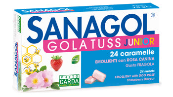 SANAGOL GOLA TUSS JUNIOR FRAGOLA 24 CARAMELLE NAMED Srl
