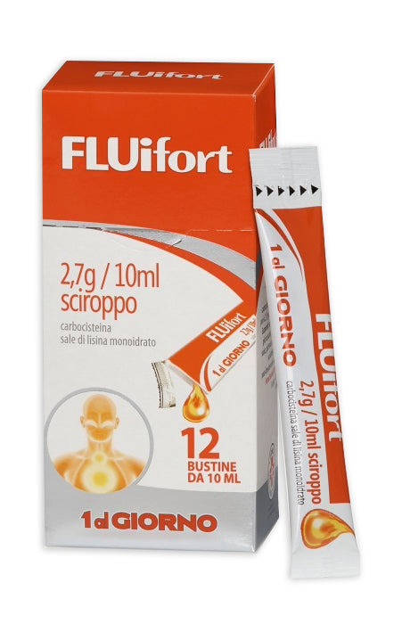 FLUIFORT*SCIR 12BUST 2,7G/10ML DOMPE' FARMACEUTICI SpA