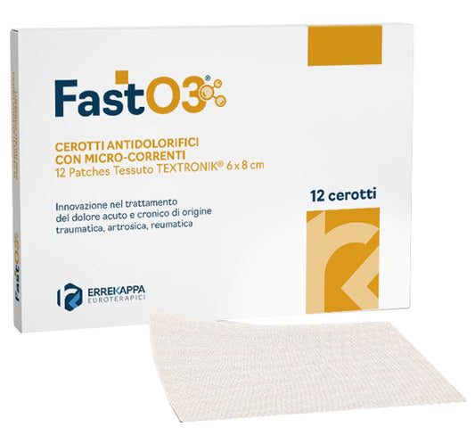 CEROTTI ANTIDOLORIFICI FASTO3 6X8CM 12 PEZZI