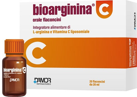 BIOARGININA C ORALE 20 FLACONCINI FARMACEUTICI DAMOR SpA