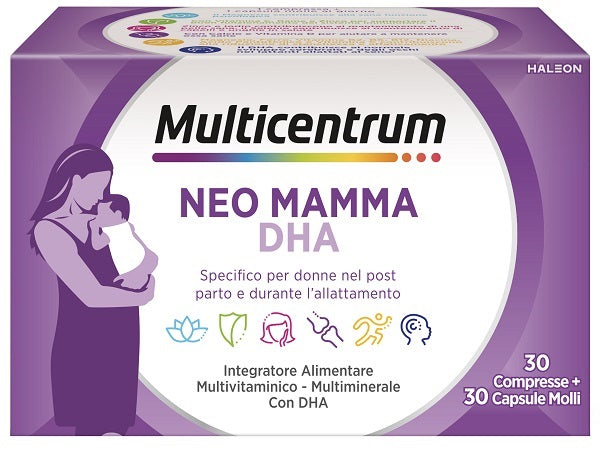 MULTICENTRUM NEO MAMMA DHA 30 COMPRESSE + 30 CAPSULE MOLLI