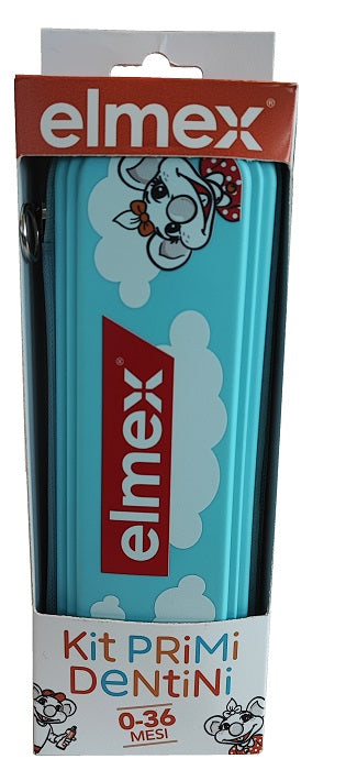 ELMEX KIT PRIMI DENTINI 0-36 MESI 1 ELMEX BIMBI DENTIFRICIO 50 ML + 1 ELMEX SPAZZOLINO BIMBI EDUCATIVO NEW 0-3 ANNI