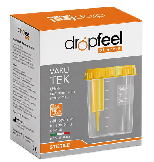 CONTENITORE URINA DROPFEEL PHARMA STERILE CON PROVETTA 120 ML