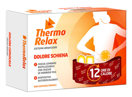 THERMORELAX FASCIA LOMBARE DOLORE SCHIENA+4 DISPOSITIVI AUTORISCALDANTI ALSIPHARMA Srl