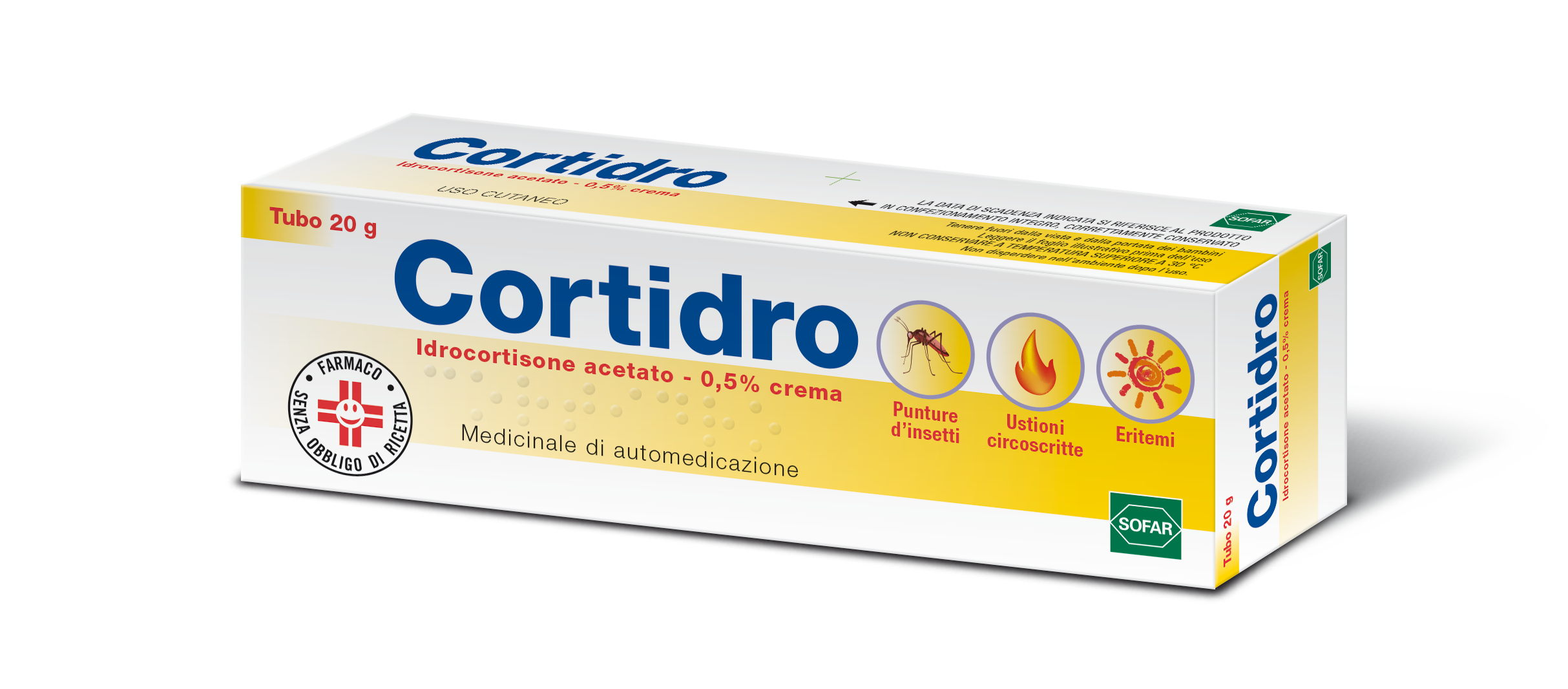CORTIDRO*CREMA 20G 0,5% ALFASIGMA SpA