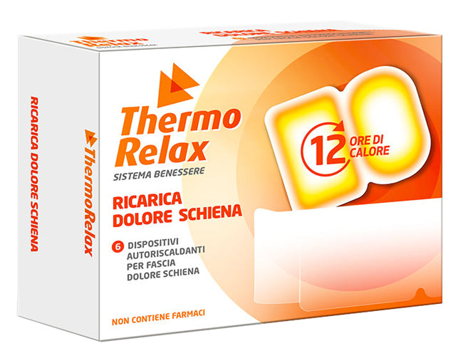 THERMORELAX RICARICA PER FASCIA DOLORE LOMBARE 6 DISPOSITIVI AUTORISCALDANTI ALSIPHARMA Srl